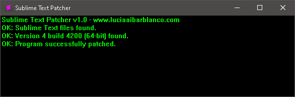Sublime Text Patcher image 1