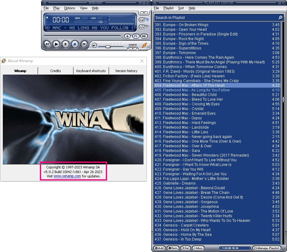 Winamp fixed for Windows 10/11 image 1